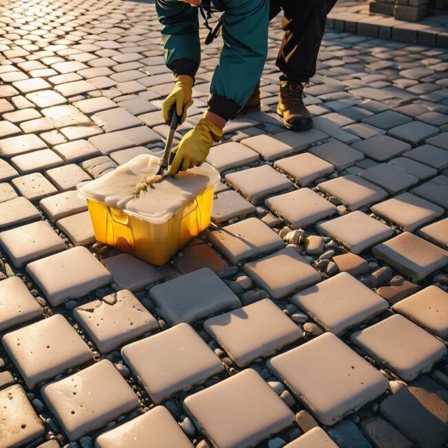 Bezpieczne środki na wosk z kostki w podwórku