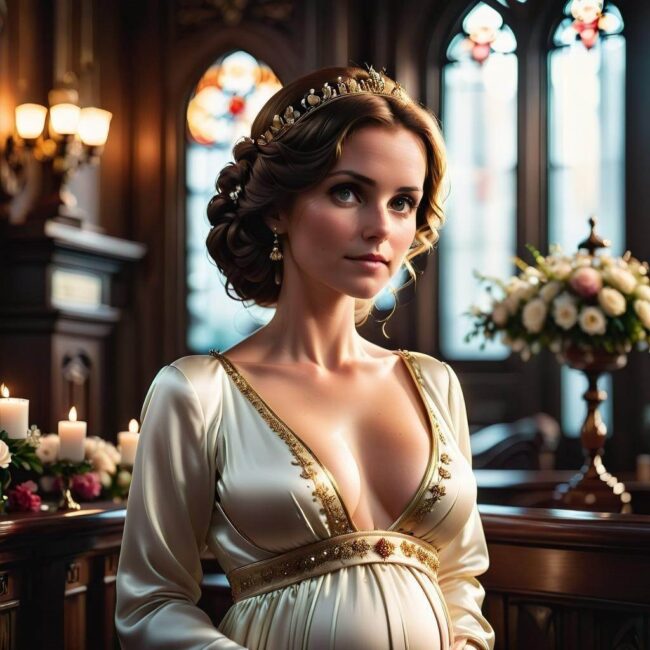 Czy matka chrzestna może być w ciąży podczas ceremonii chrztu