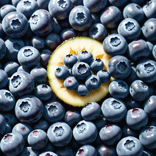 Domowe lody z borówkami amerykańskimi