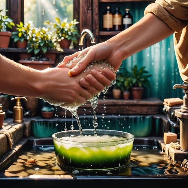 Jak zmyć utwardzoną żywicę z dłoni